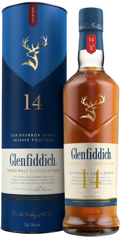 Glenfiddich 14YO Bourbon Barrel Reserve Whisky