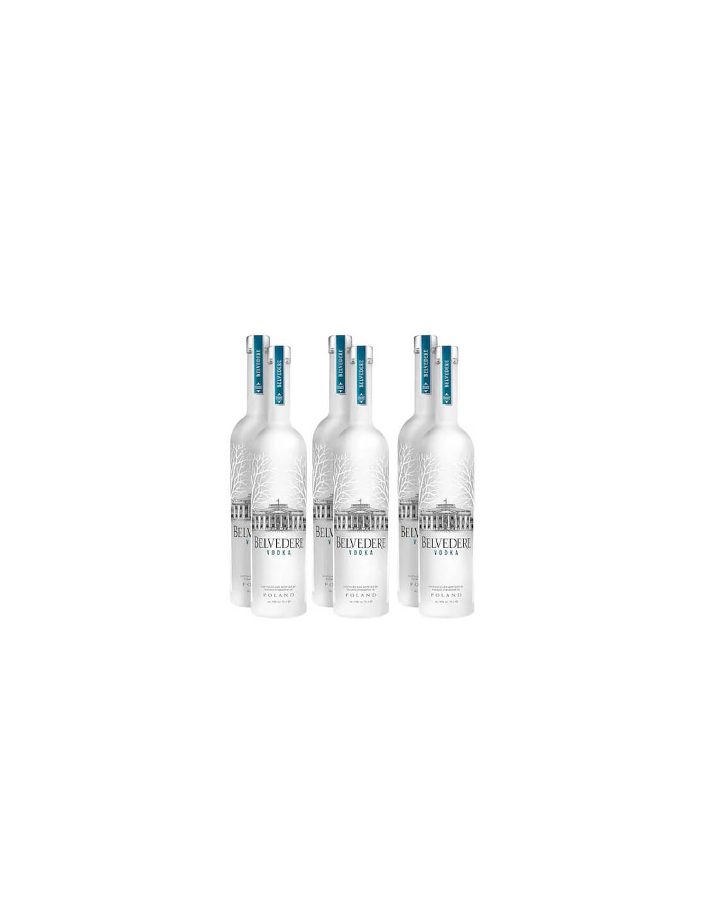 Belvedere Vodka 6 bottles Pure - 40% - 6 x 70 CL