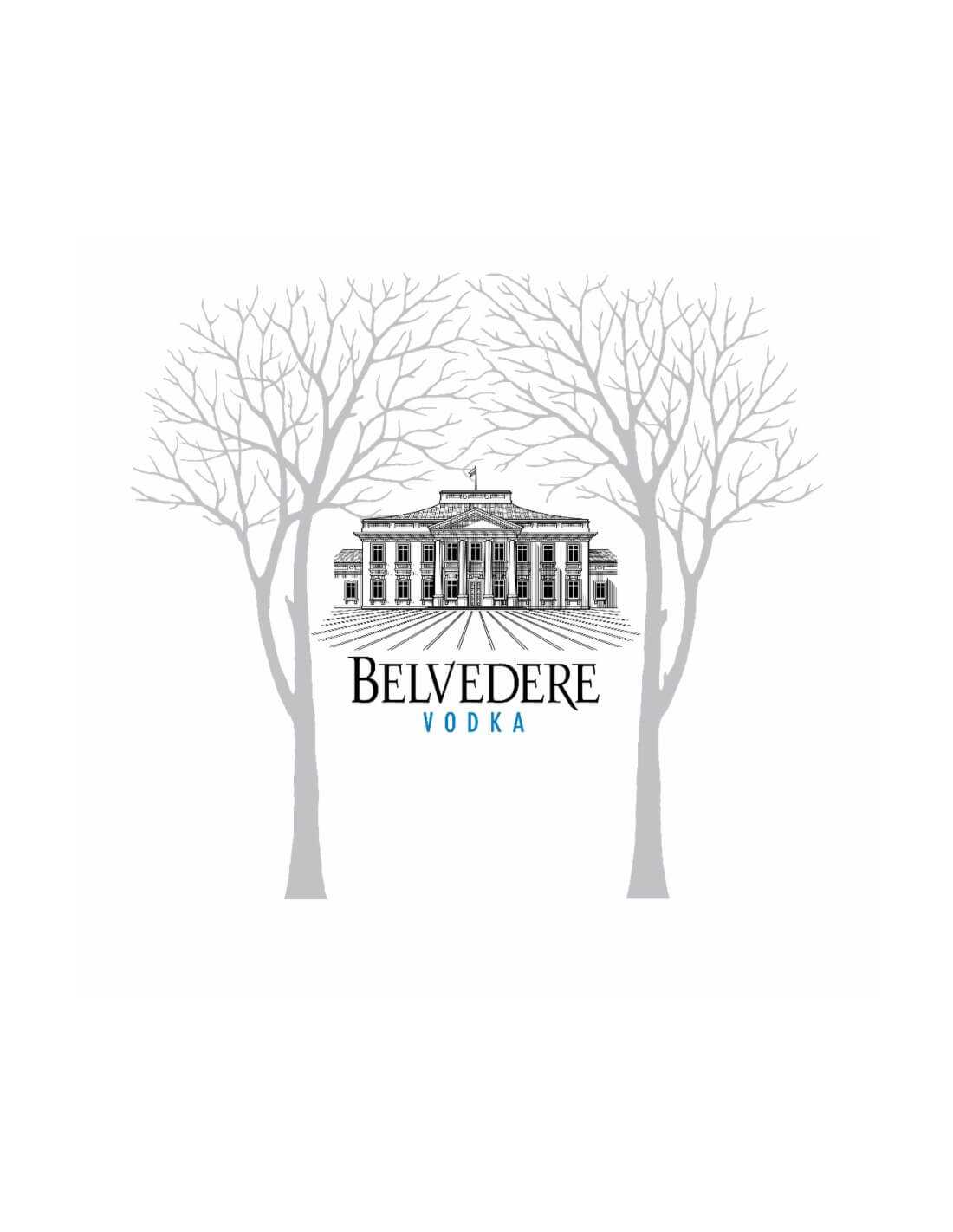 Belvedere Vodka 6 bottles Pure - 40% - 6 x 70 CL